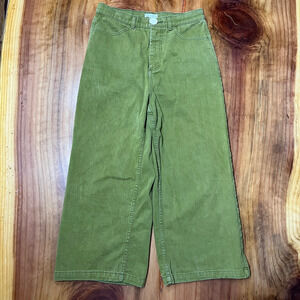 Whimsy Row Women's jeans 30 Organic Cotton Stretch Wide Crop High waist I3-13